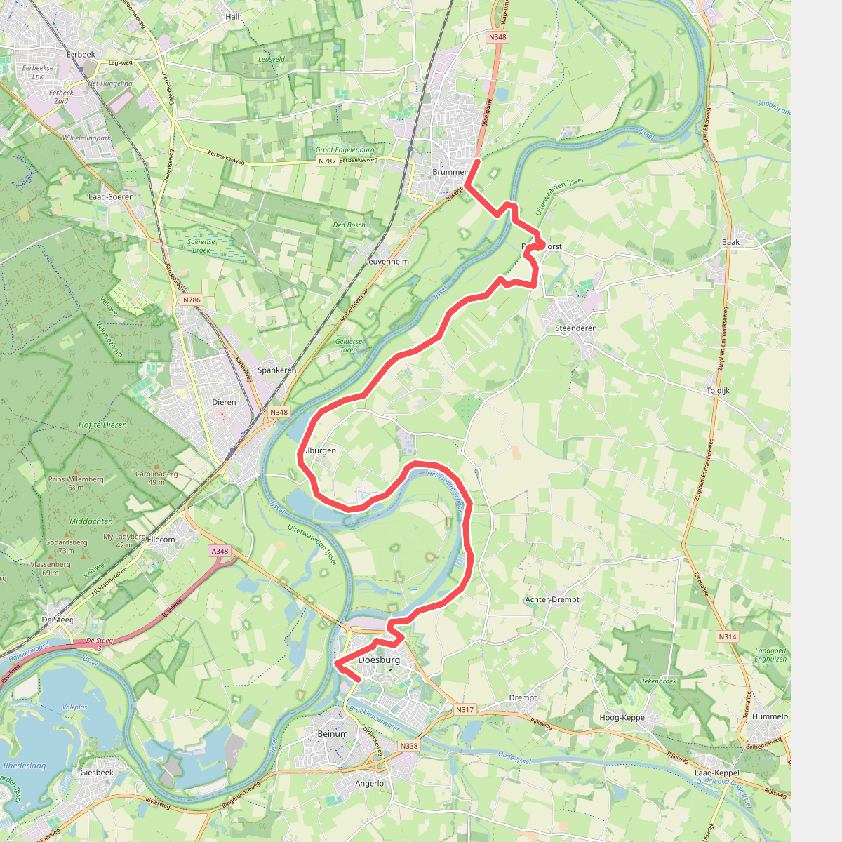 Doesburg - Brummen · Graafschapspad etappe 6