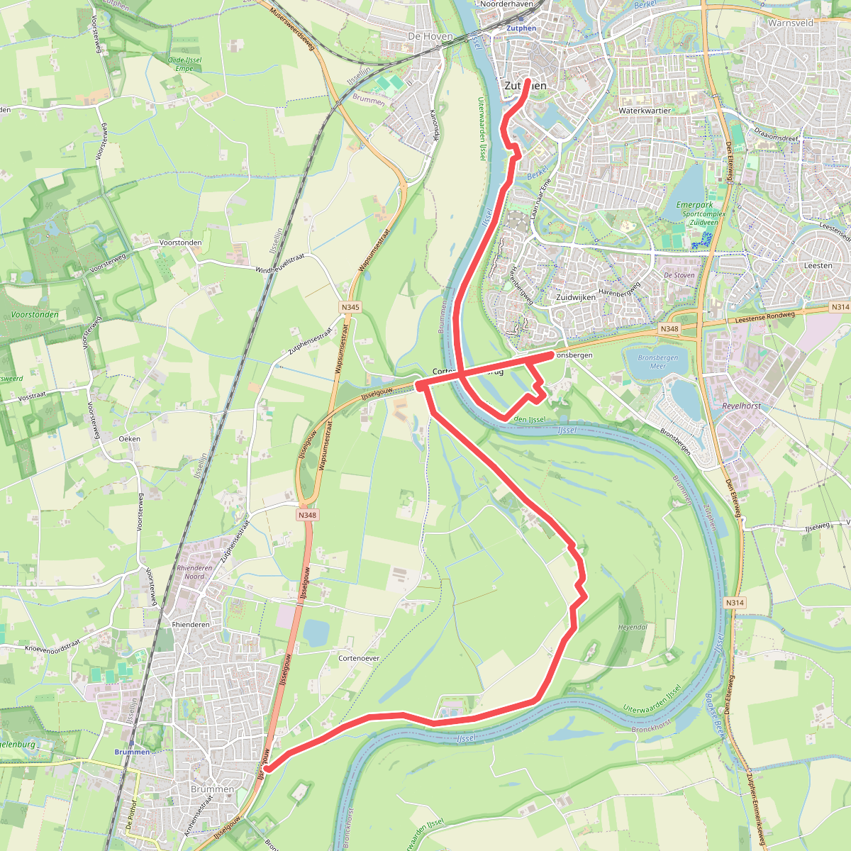 Brummen - Zutphen, St. Walburgskerk · Graafschapspad etappe 7