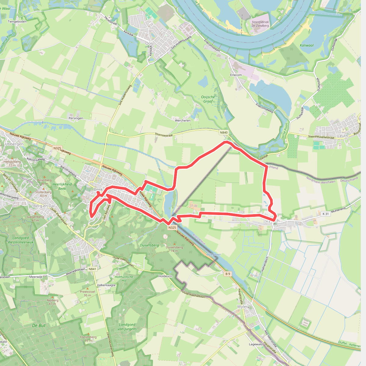Wederopbouwroute Beek - Zyfflich