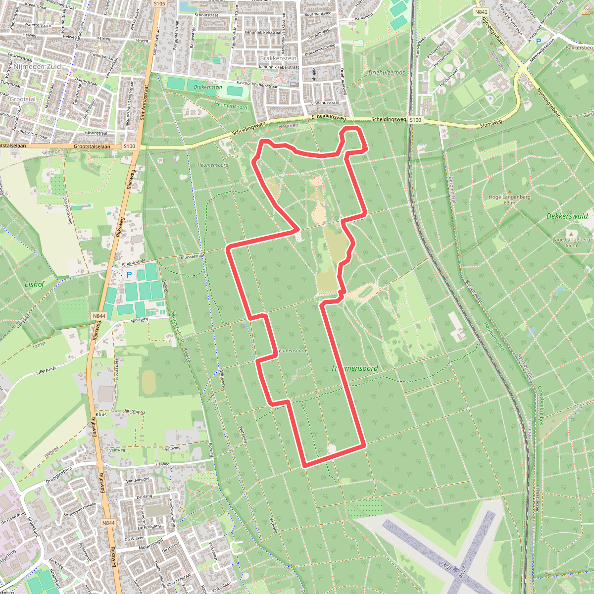 Heumensoord - Bos en Heideroute