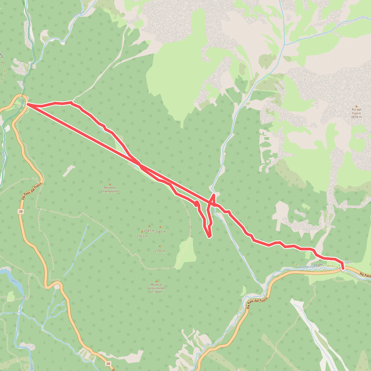 Nationalpark Wanderroute 13 (Champlönch)