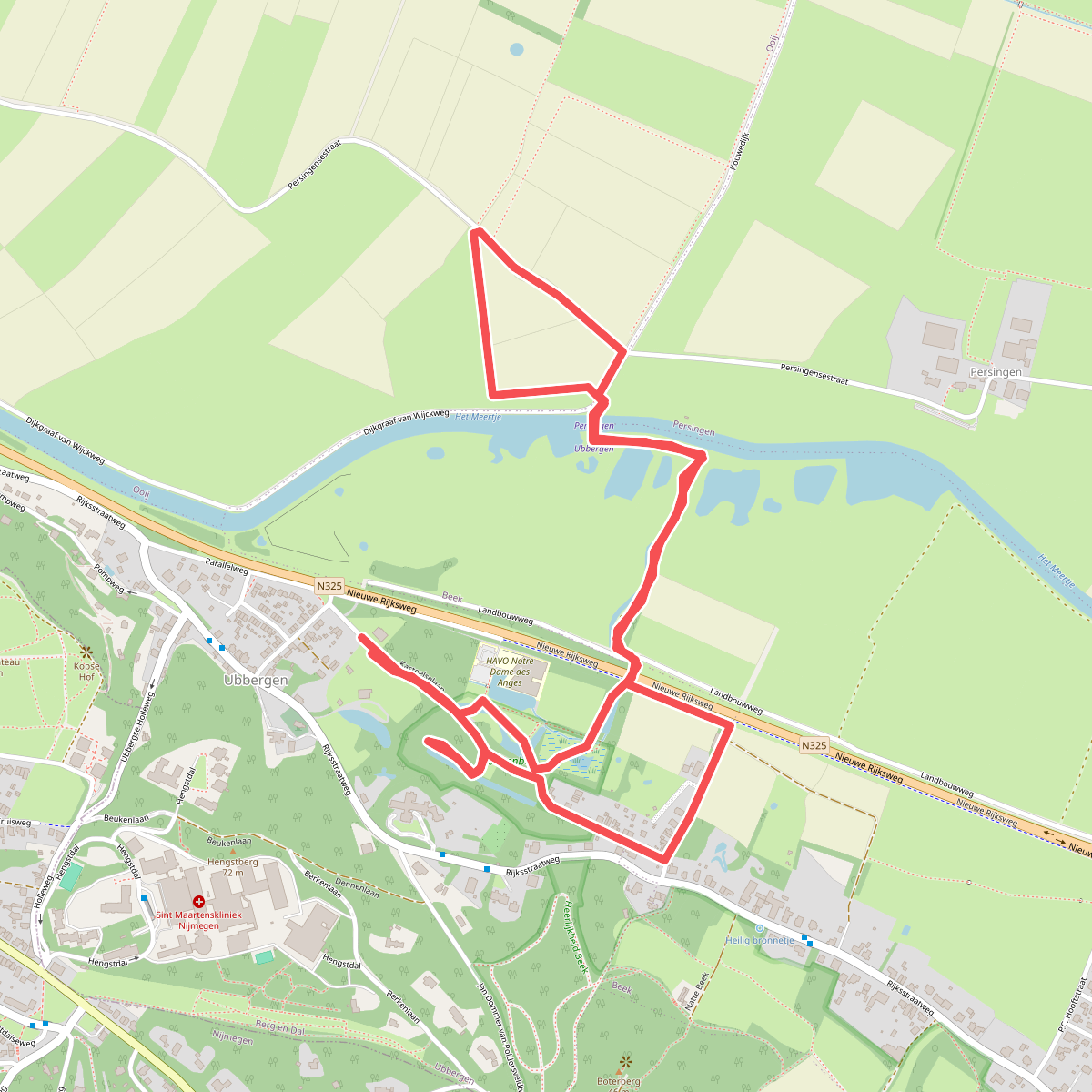 Van Bronnenbos naar Ooijpolder