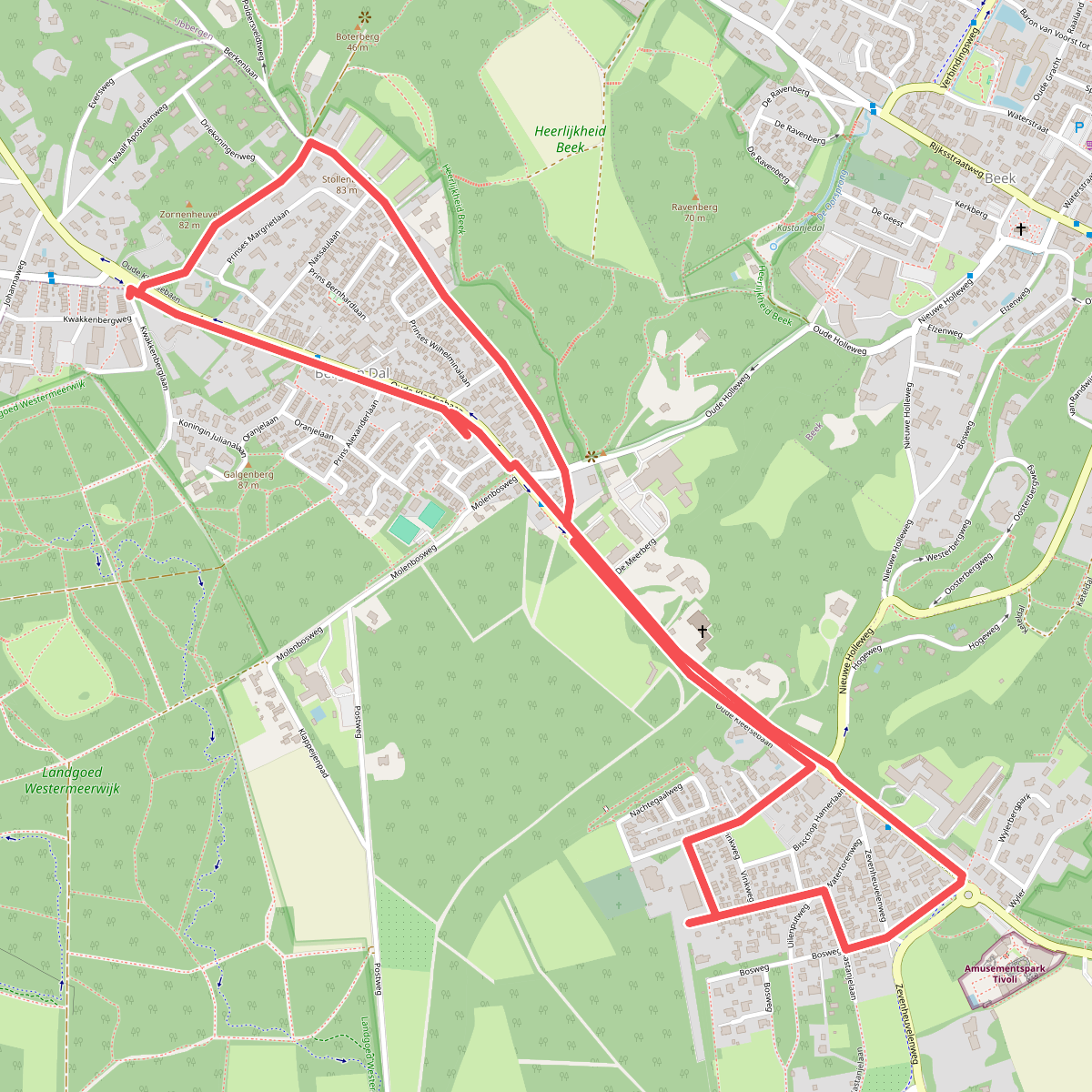 Historische route Berg en Dal