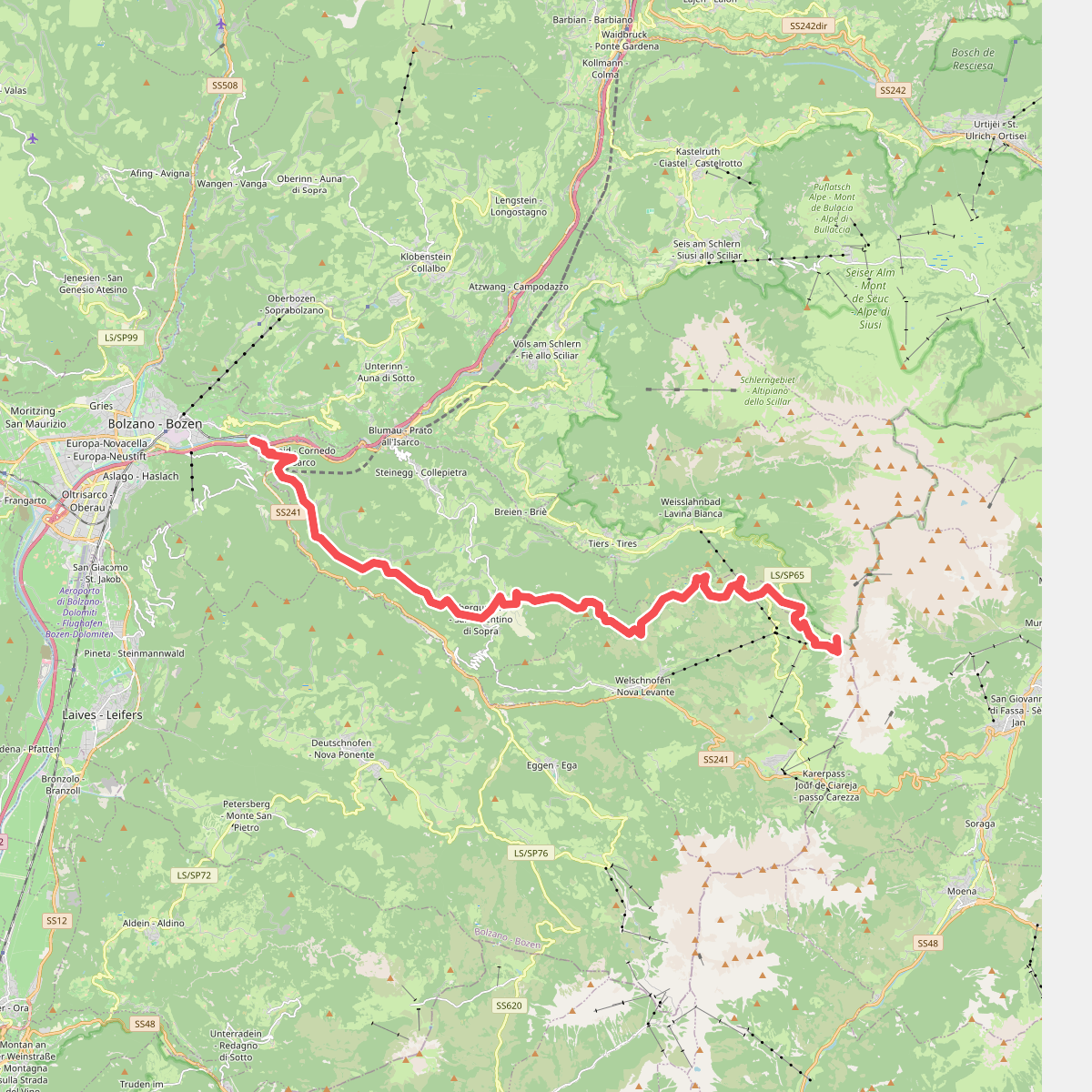 1 - Kardaun => Nigerpass => Kölner Hütte