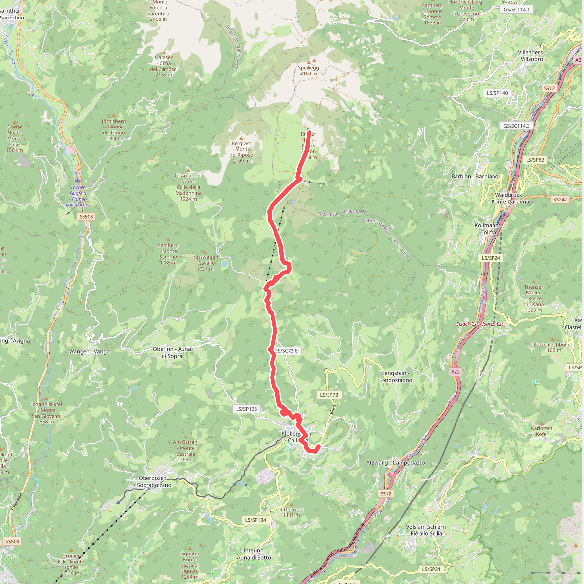 1 - Klobenstein => Rittner Horn