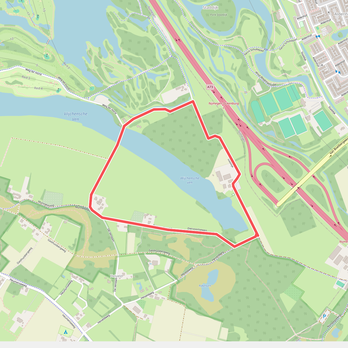 Wandelroute Wijchens ven