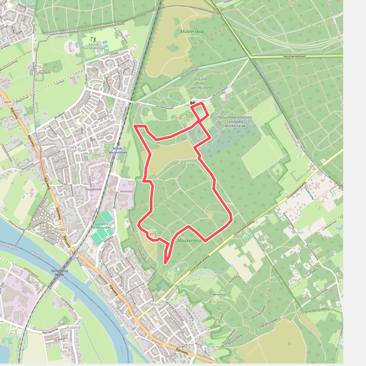 Landgoed Mookerheide - Twee schansen route