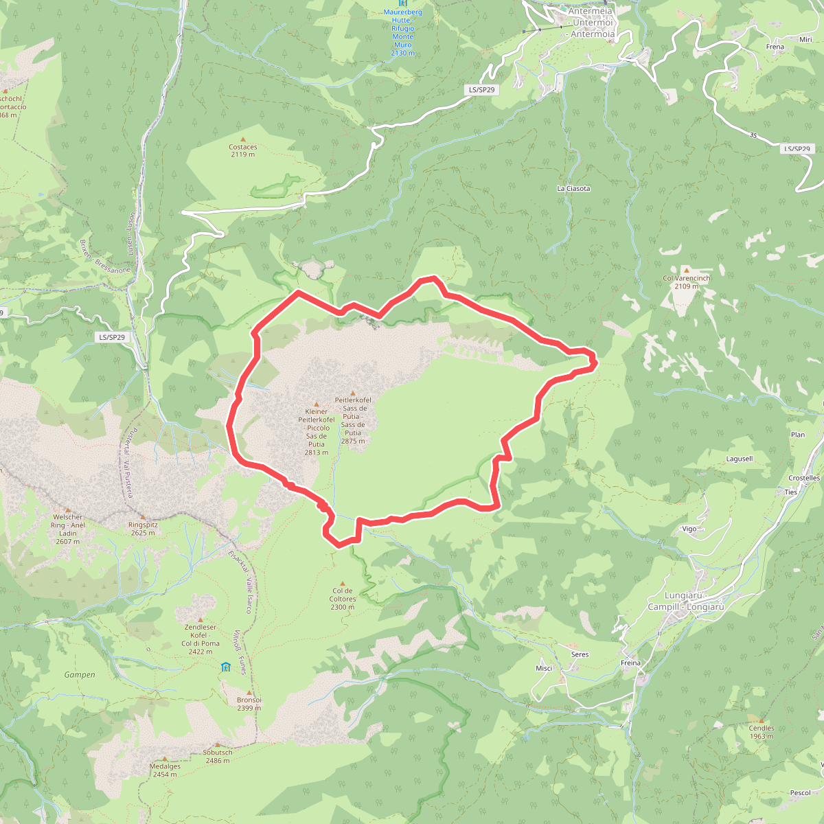 Rundweg Peitlerkofel