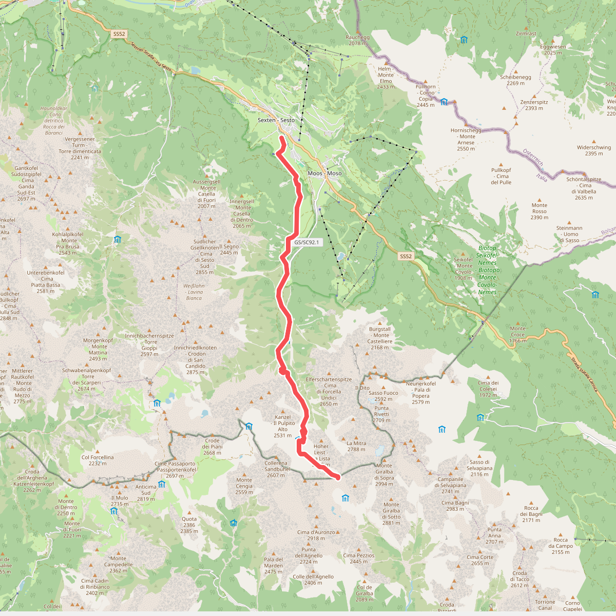 Alta via n. 5 delle Dolomiti - I Tappa