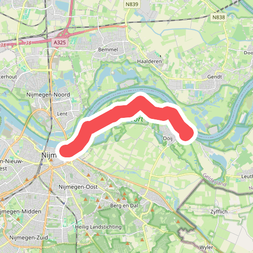 Wandelroute Ooijpolder