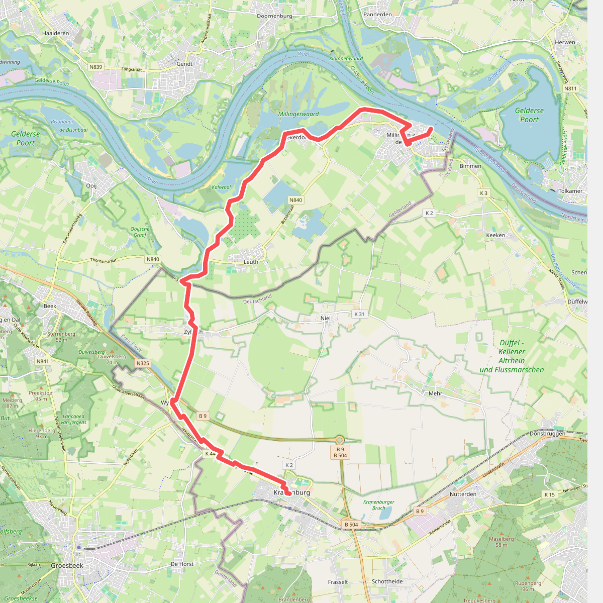 Jacobspad Millingen aan de Rijn - Kranenburg