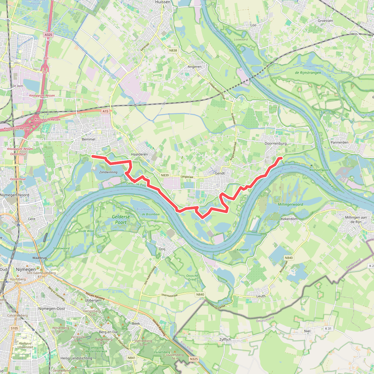 Struinen langs de Waal