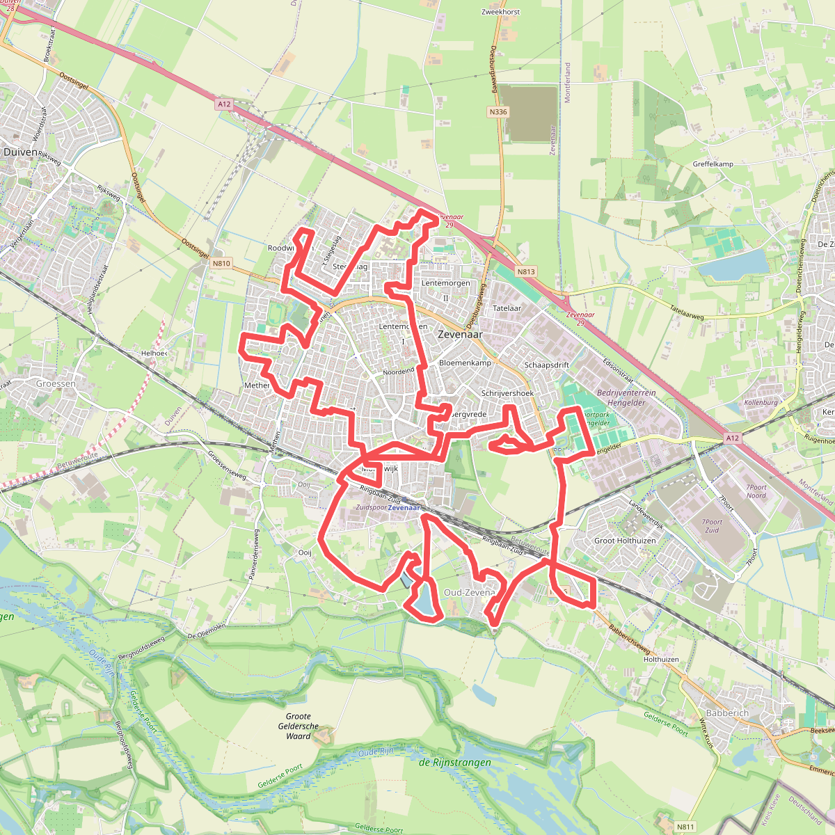 Kunst- en parkenpad Zevenaar
