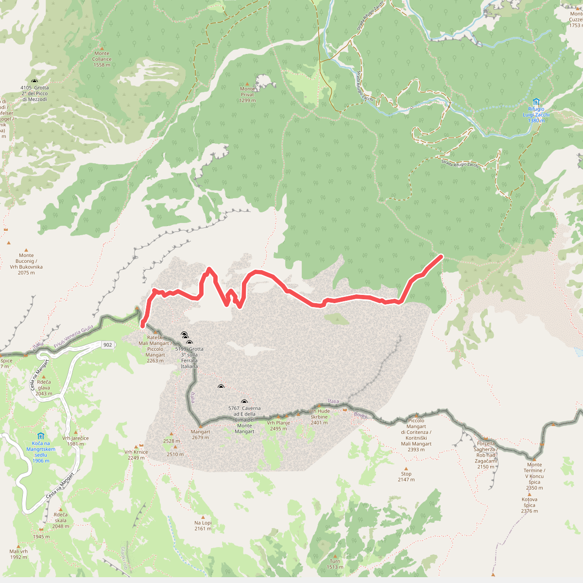 Alpe Vecchia - Forcella Mangart