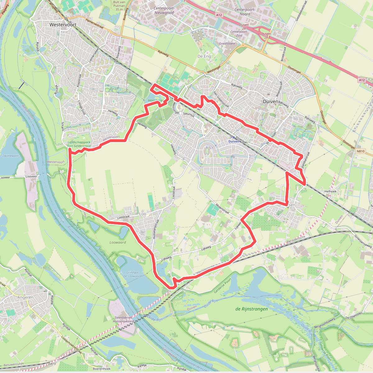 Knooppad 4: Langs de Rijn en door groen Duiven