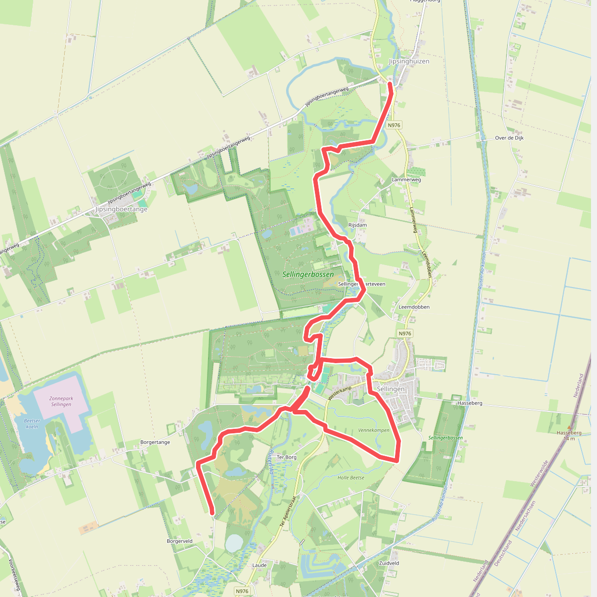 Jipsinghuizen - Sellingen · Westerwoldepad etappe 3