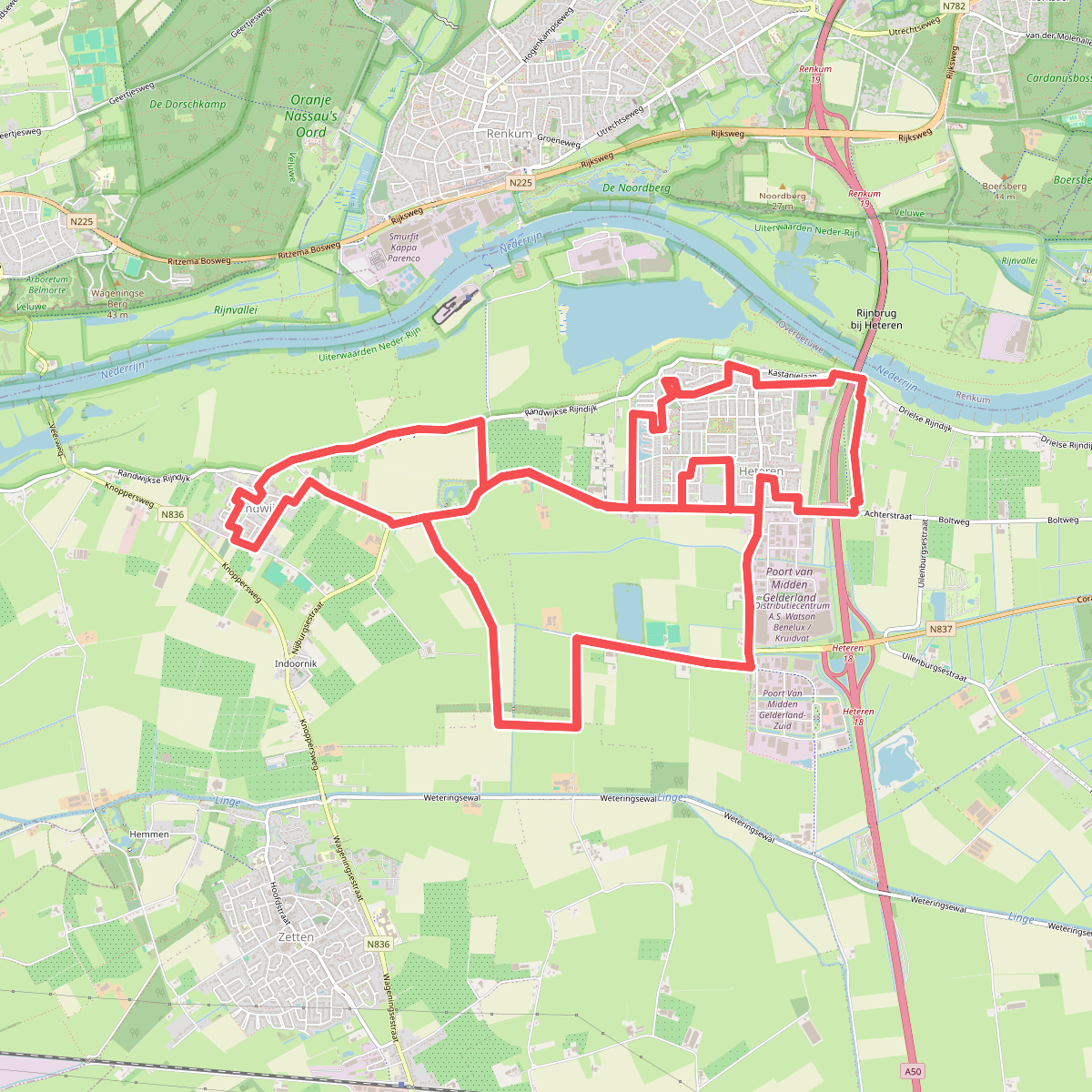 Rondje Randwijk en Heteren