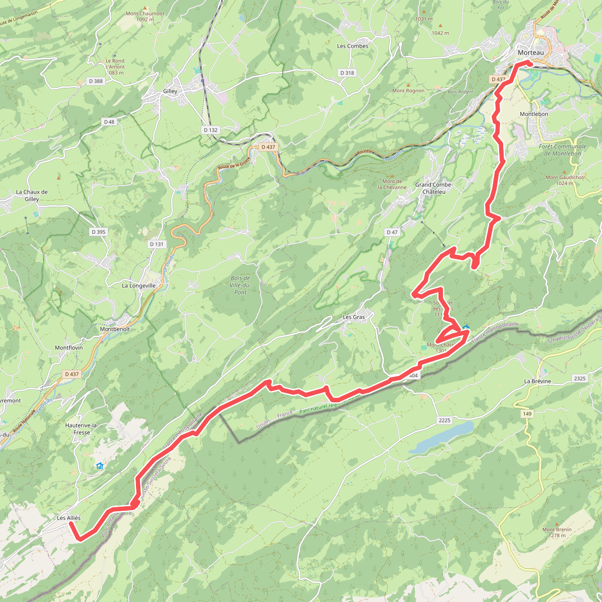Via Cluny Variante Morteau Etape 1