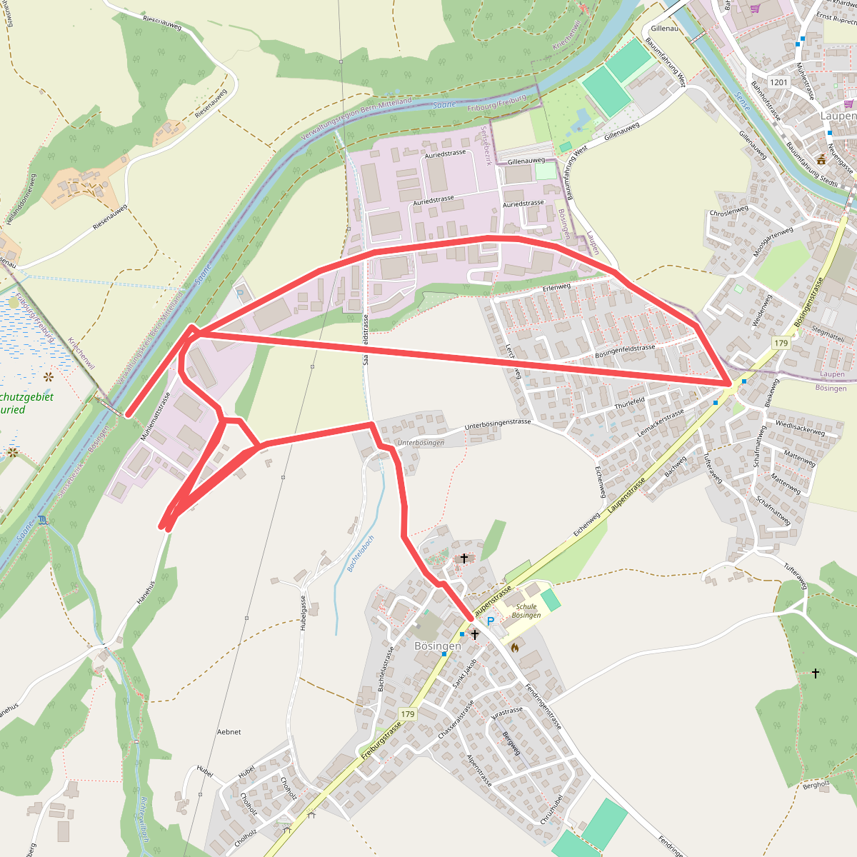 Bösingen - Auriedsteg
