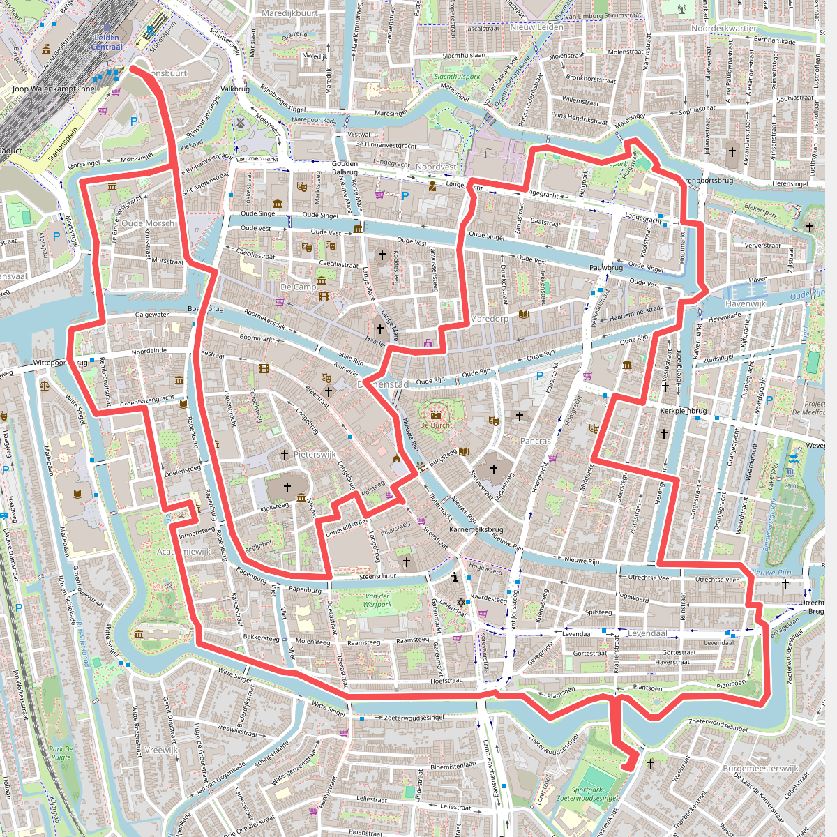 Groene stadswandelroute Leiden