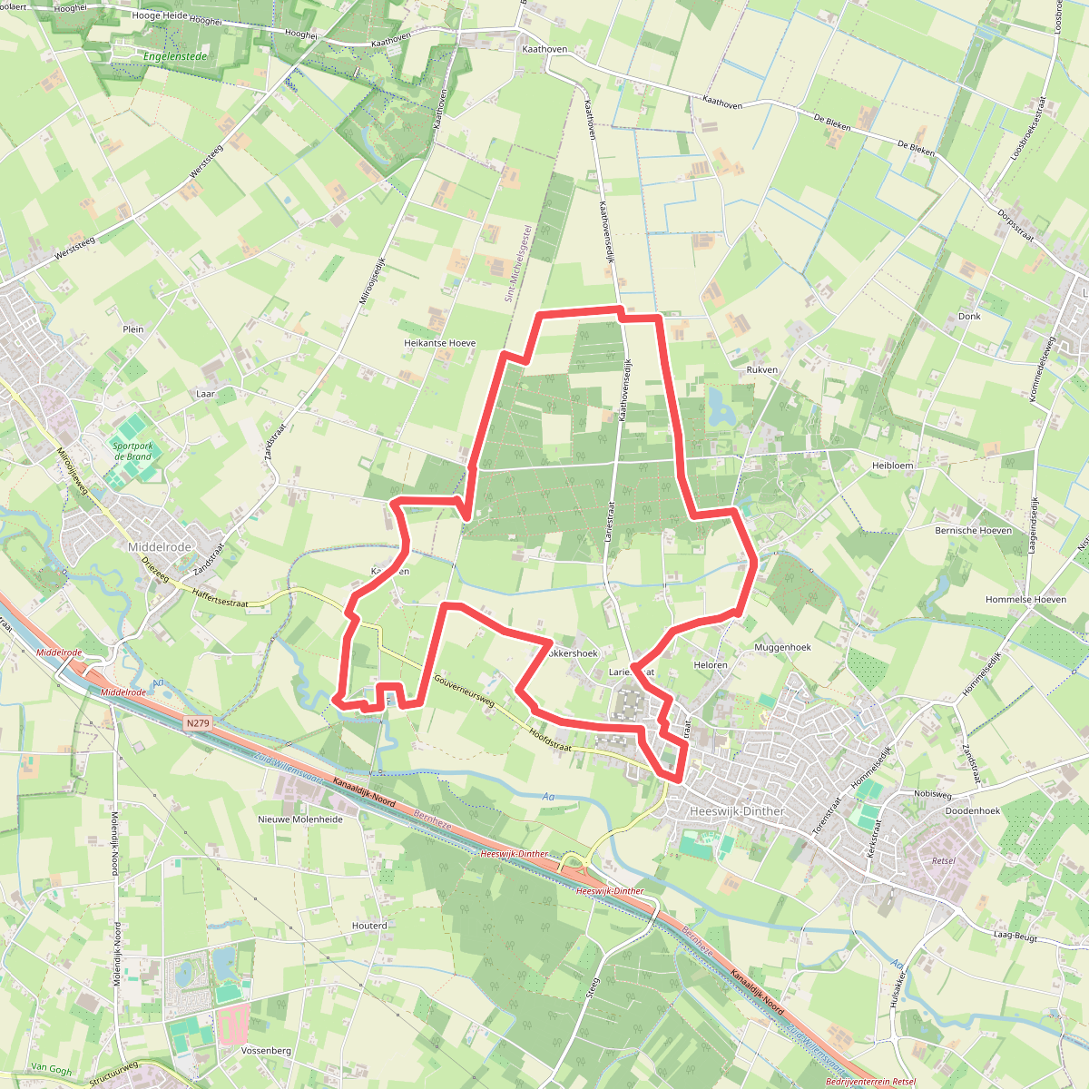 Brabantse bossen en een burcht