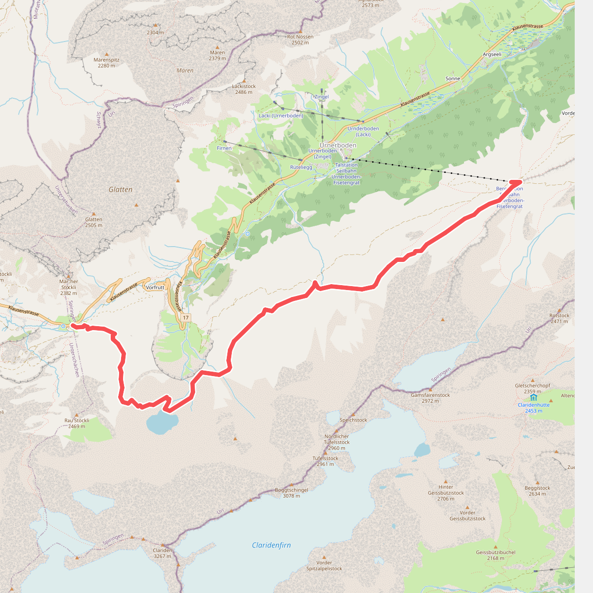 Clariden Höhenweg