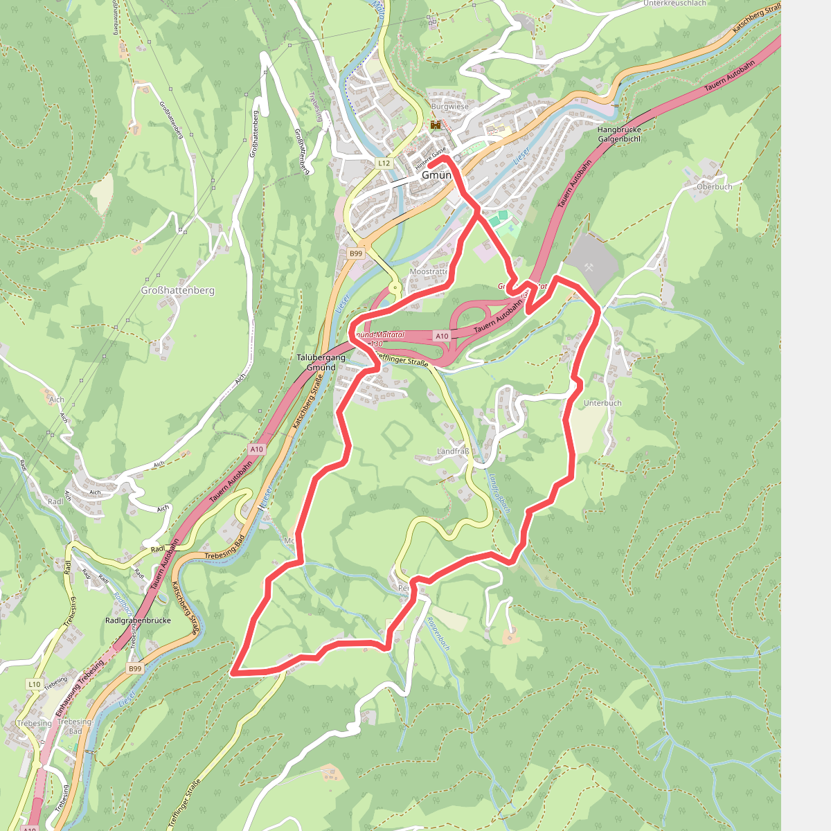Rundwanderweg 5 Perau - Moos - Gmünd