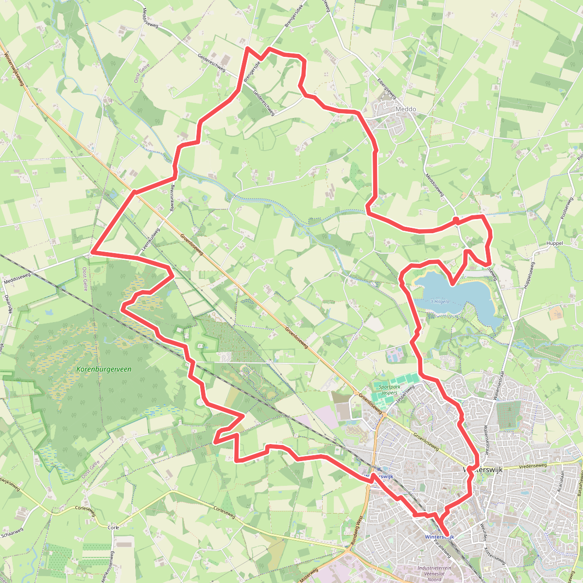 Dagwandeling Meddo · Scholtenpad etappe 9