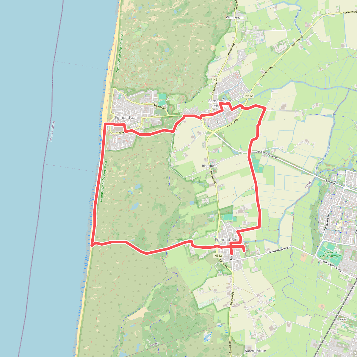 Bierroute drie Egmonden