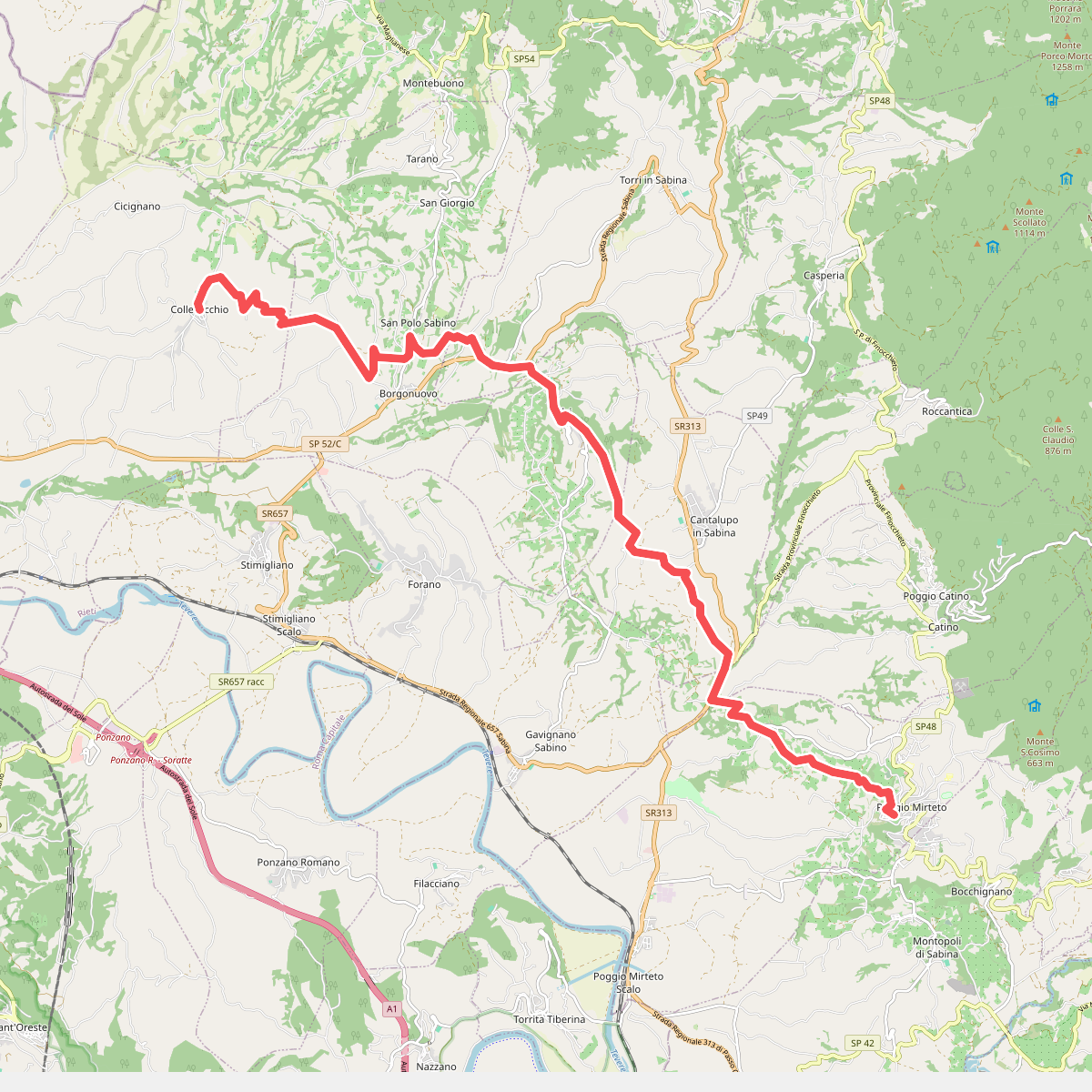 Cammino dei Borghi Sabini - tappa 6