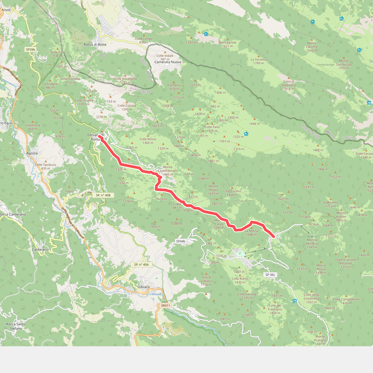 Alta Via Simbruini · AV1