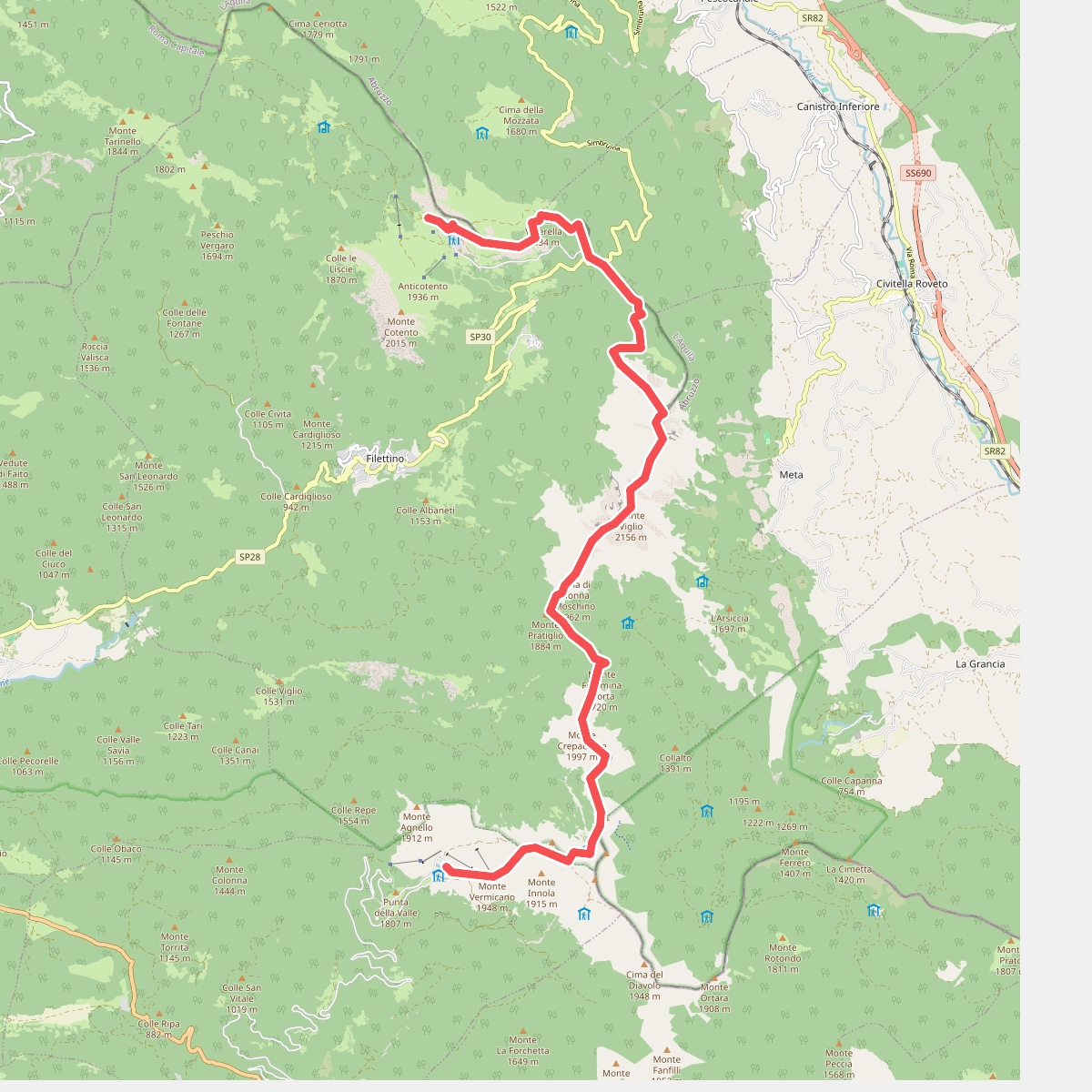 Alta Via Simbruini · AV3