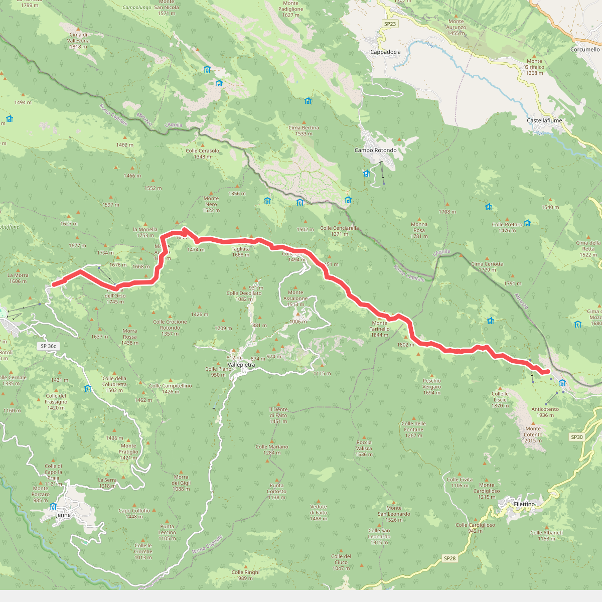 Alta Via Simbruini · AV2