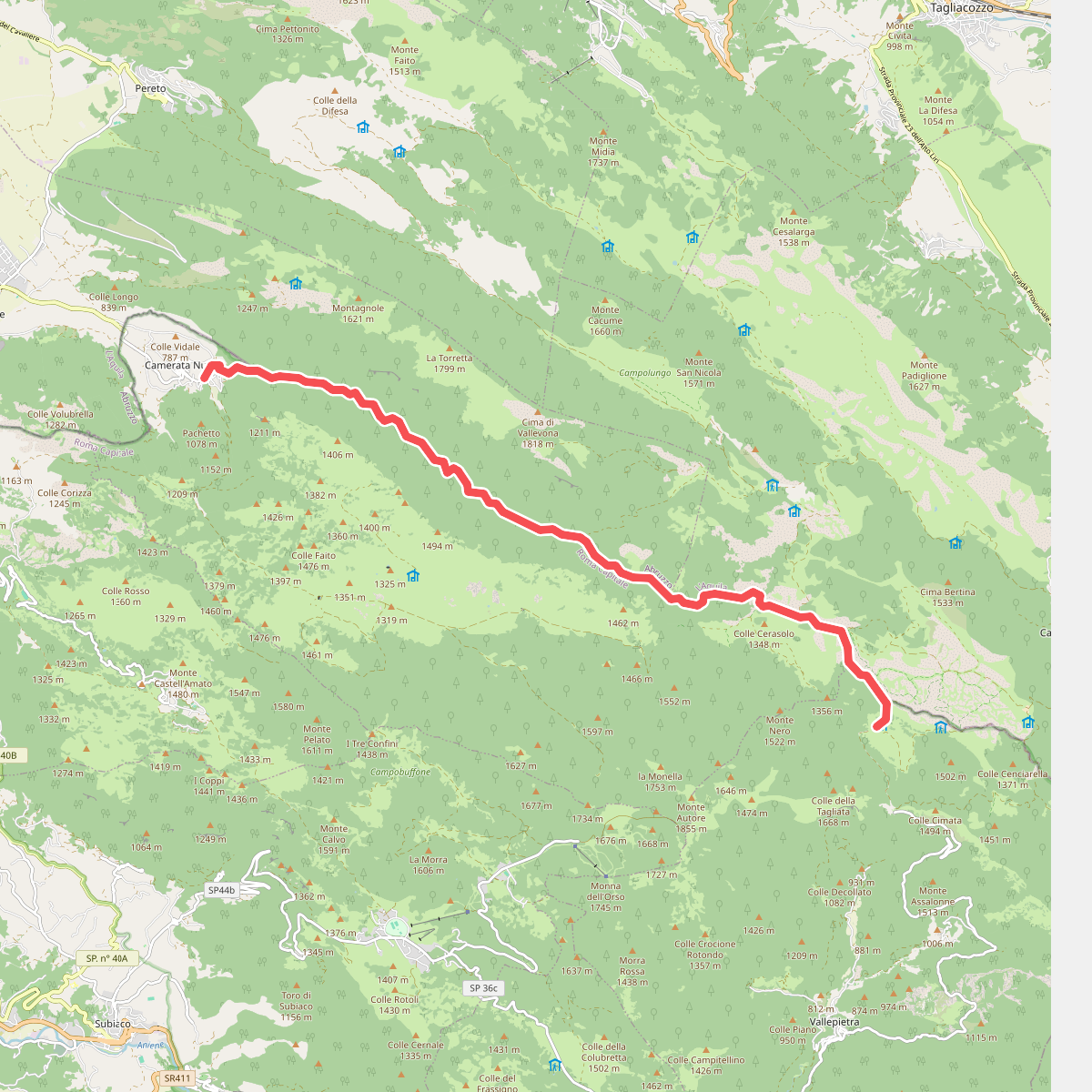 Camerata Nuova-Rifugio S.A.I.F.A.R. (Campo della Pietra)