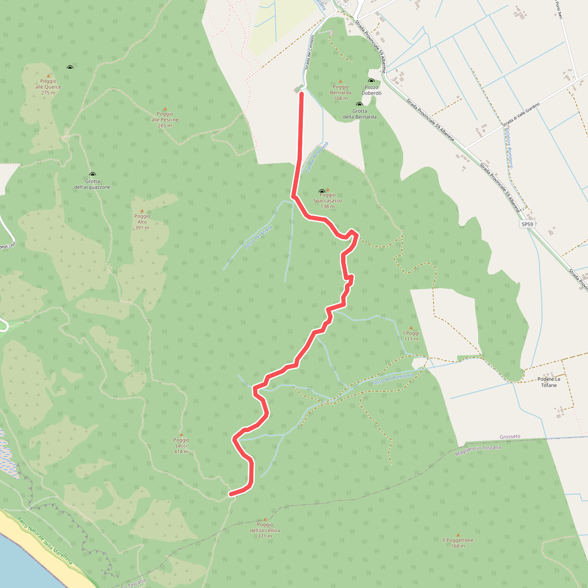 A1/b Da Alberese a San Rabano