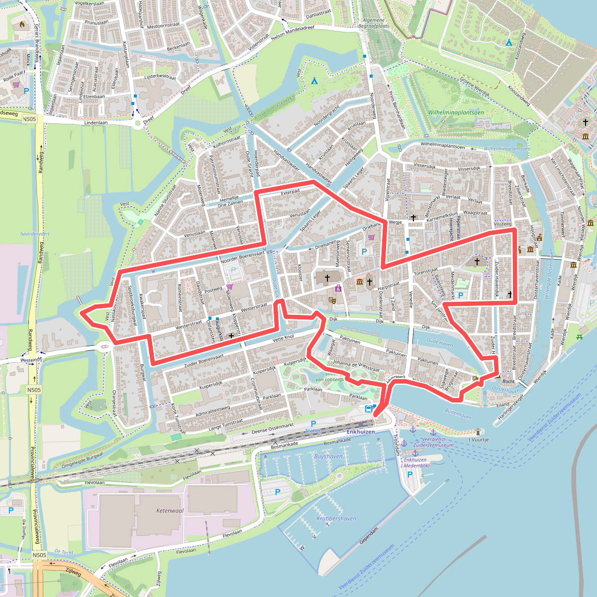 Rare straatnamenroute Enkhuizen