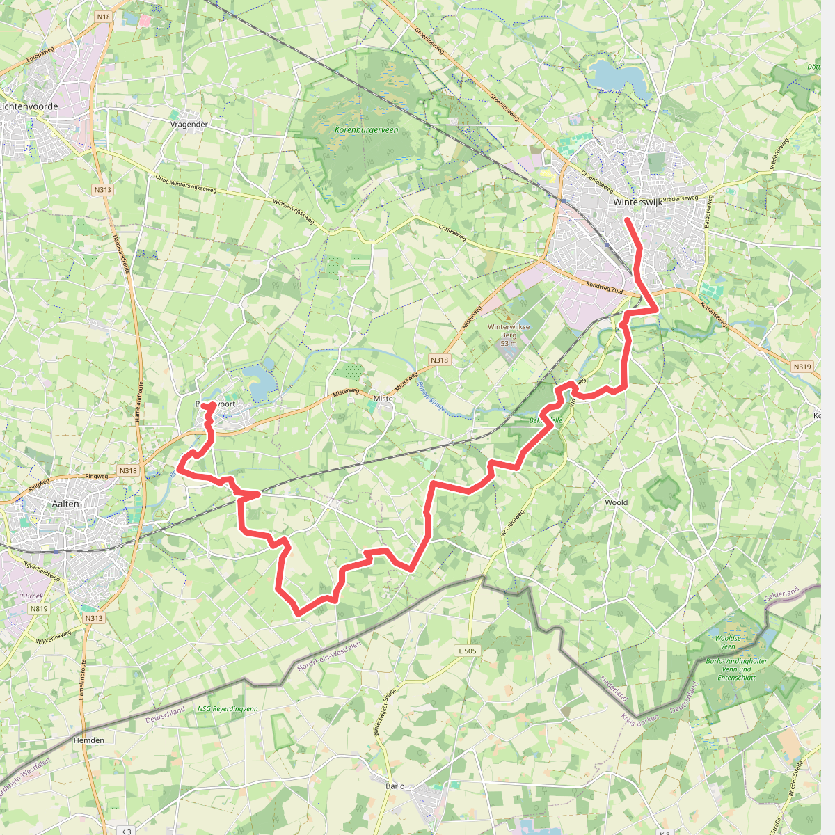 Winterswijk - Bredevoort · Scholtenpad etappe 1