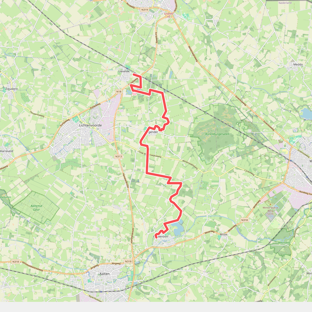 Bredevoort - Lievelde · Scholtenpad etappe 2
