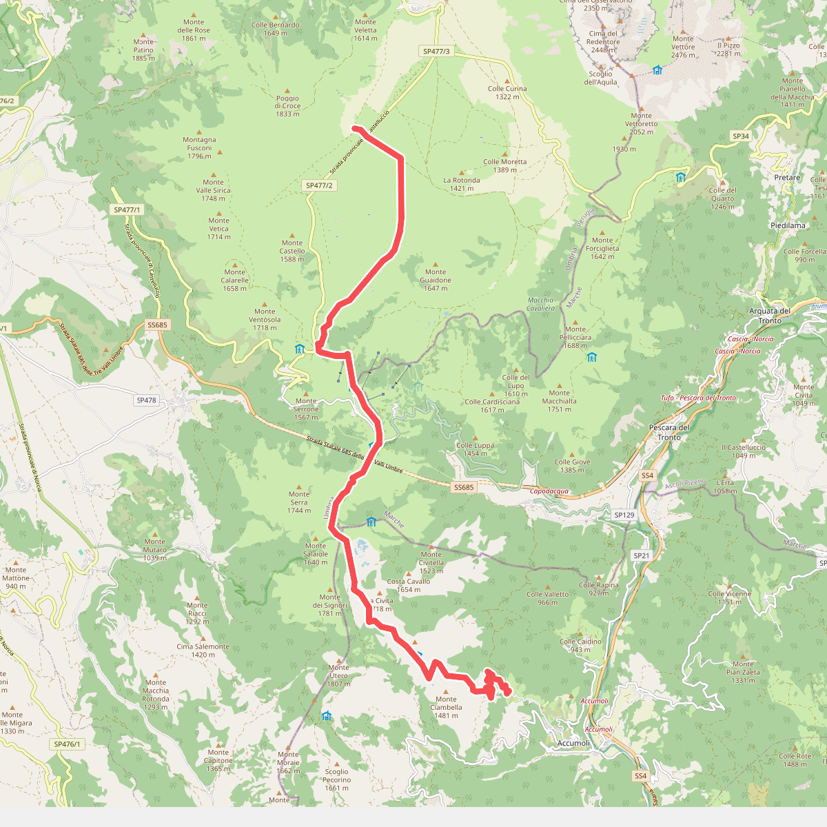 Cammino nelle Terre Mutate - variante