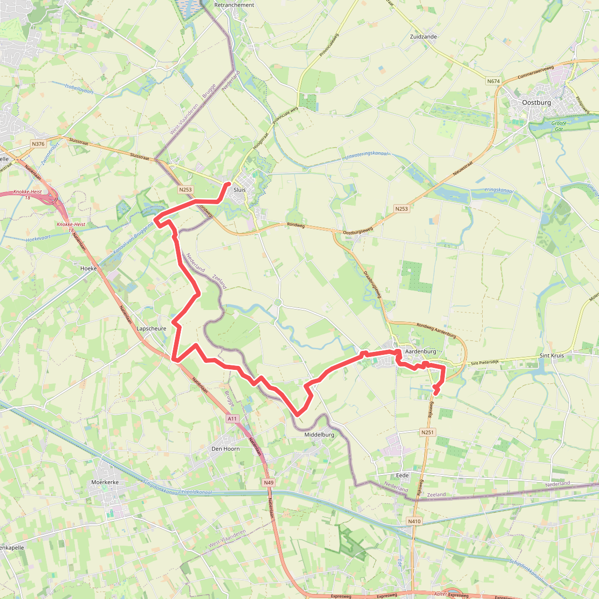 Sluis - Eede · Grenslandpad etappe 1