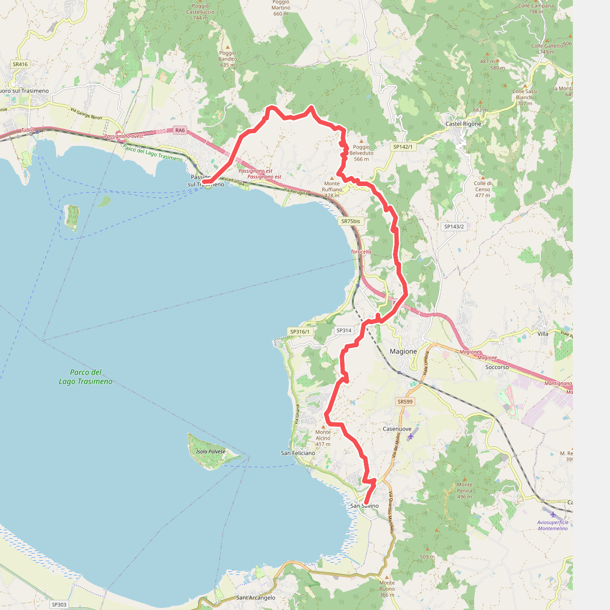 La Via del Trasimeno Tappa 1