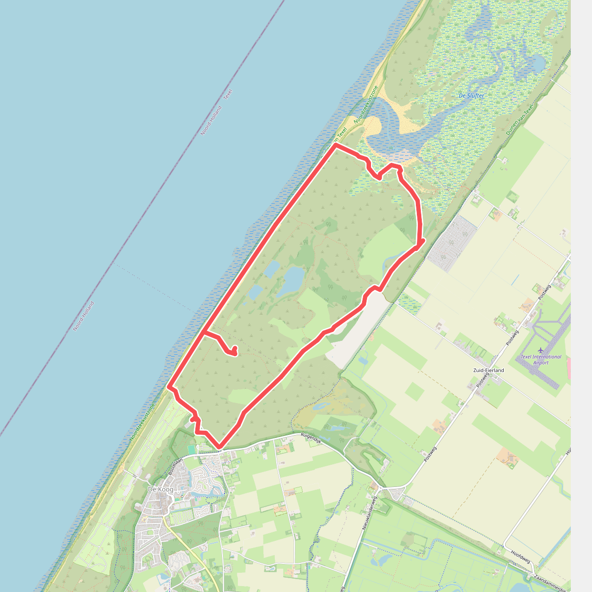 Struinen door Texelse duinen