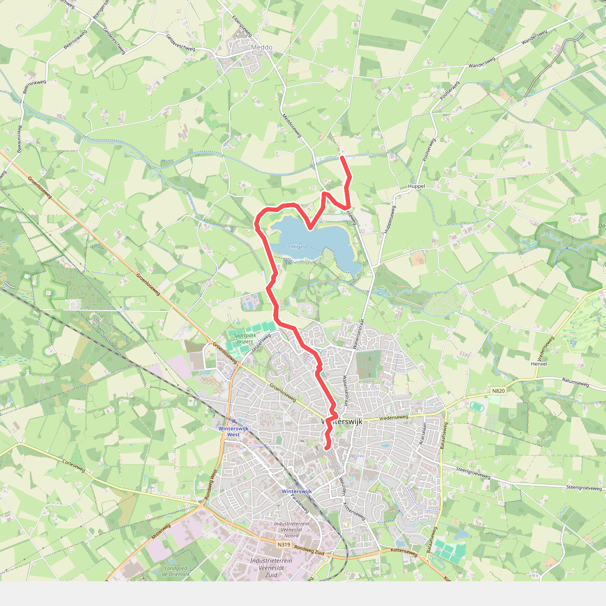 Noordroute (aansluiting etappe 3 en 4) · Scholtenpad etappe 6
