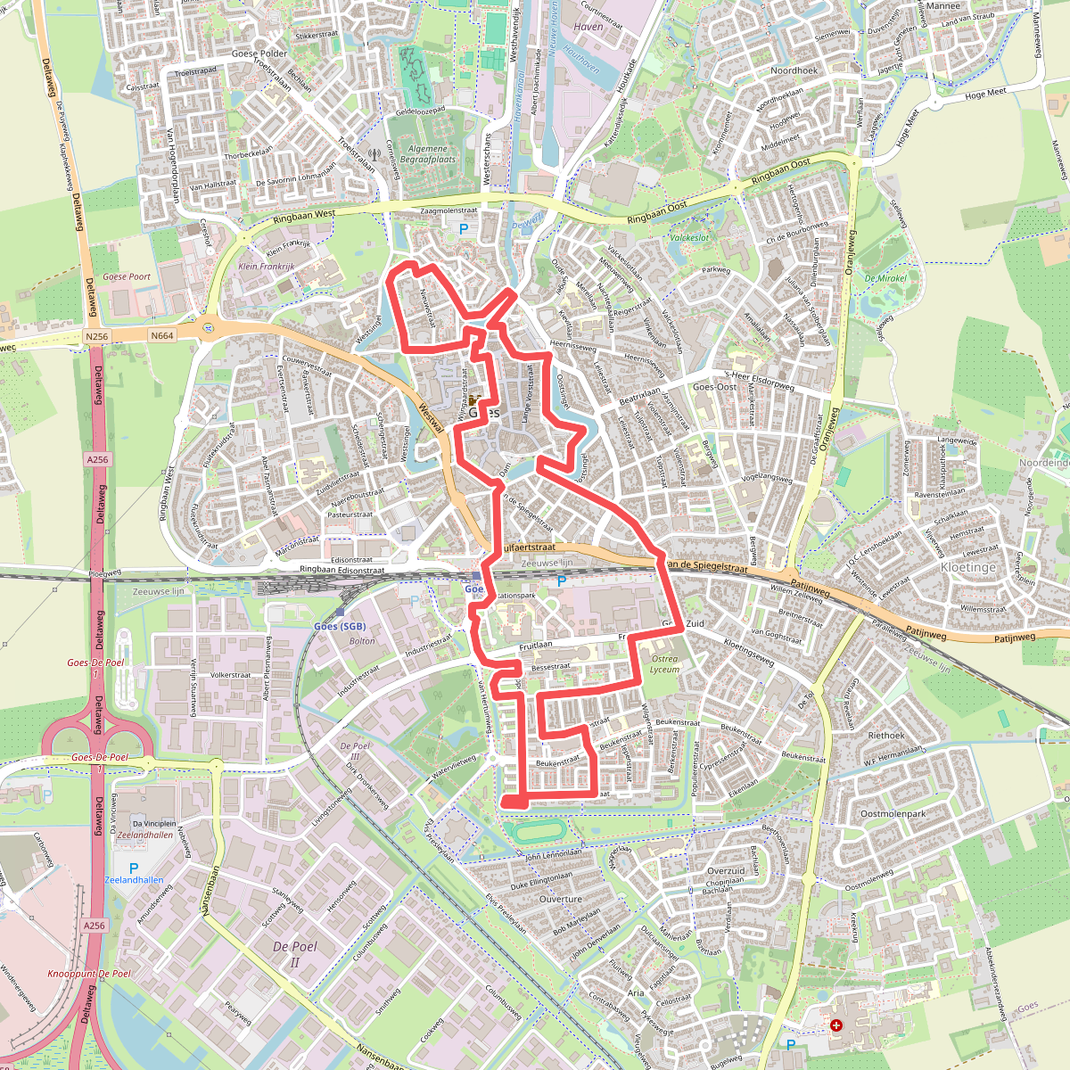 Street Art route Goes
