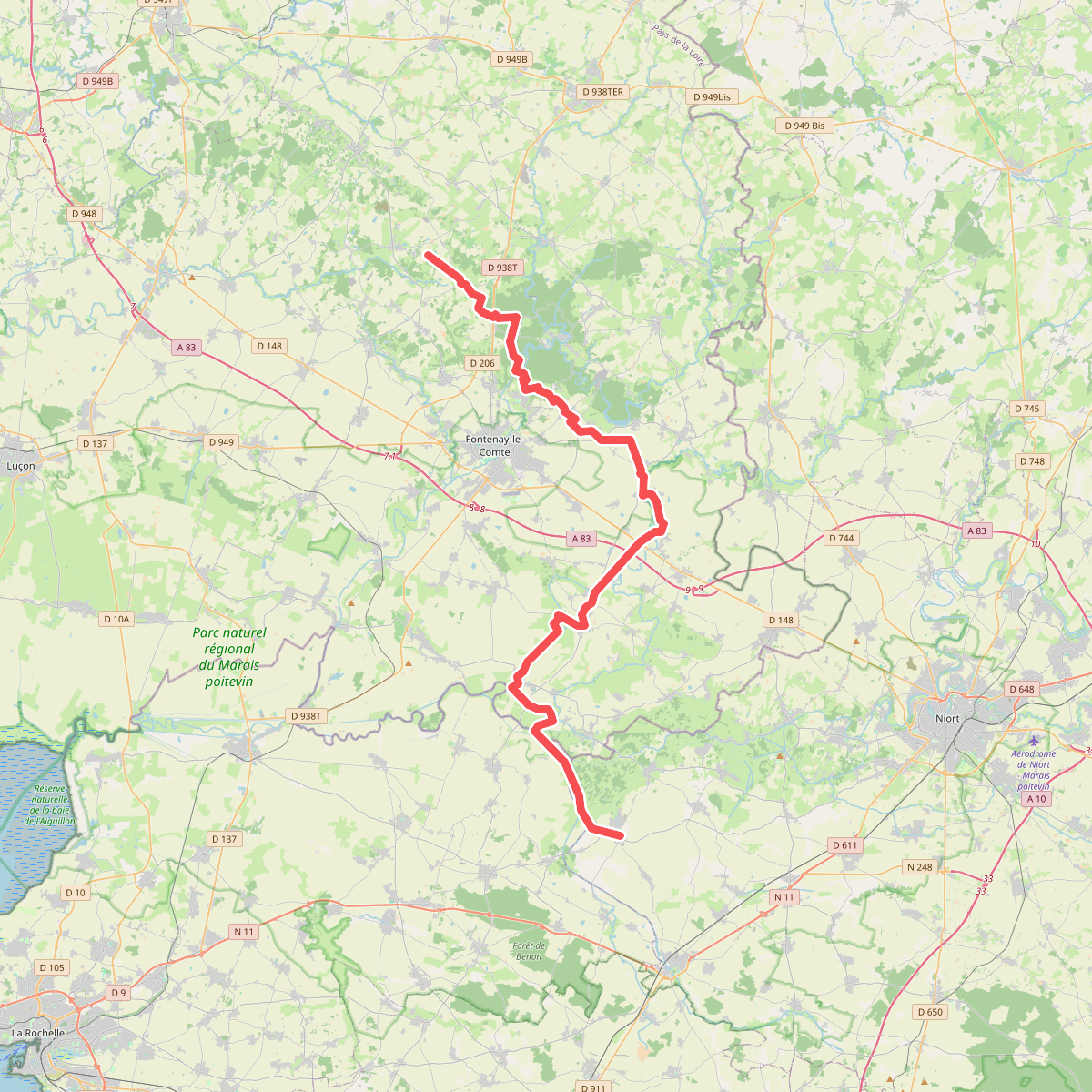 Chemin Vendéen · St-Cyr-des-Gâts – St-Hilaire-la-Palud