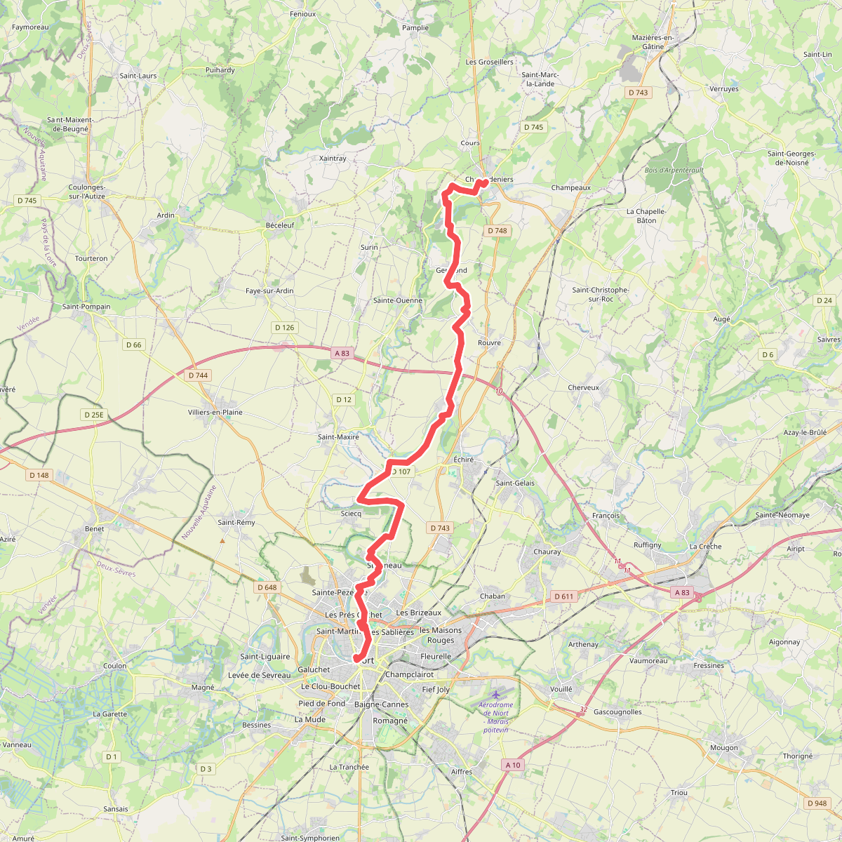 Voie des Plantagenêts · Champdeniers – Niort