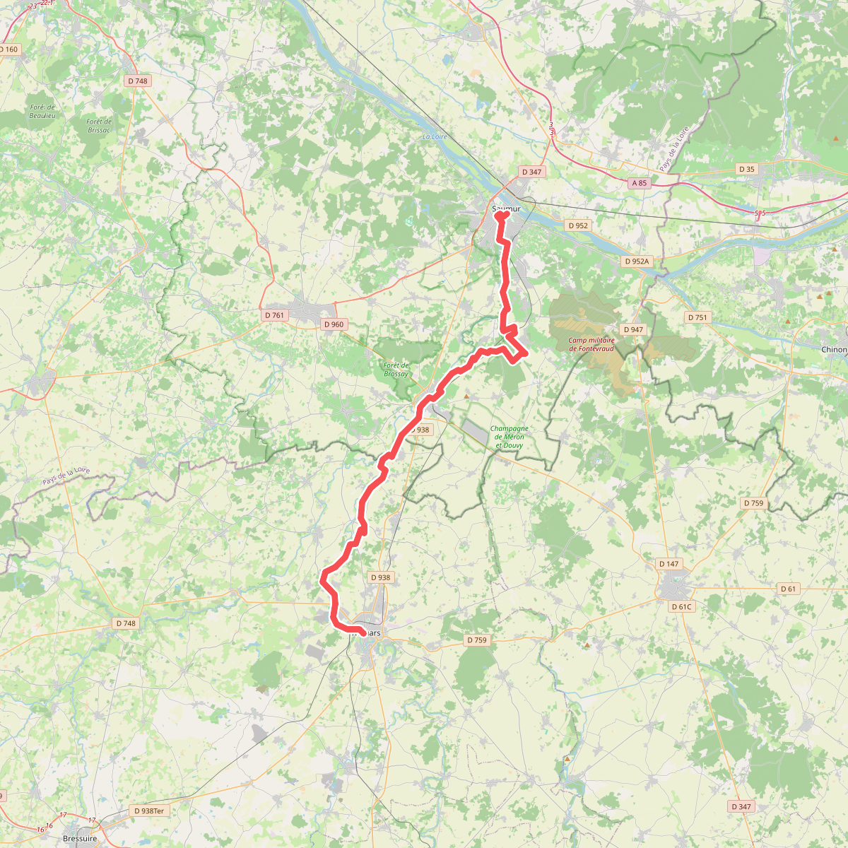 De la Manche aux Pyrénées 09, Saumur - Thouars