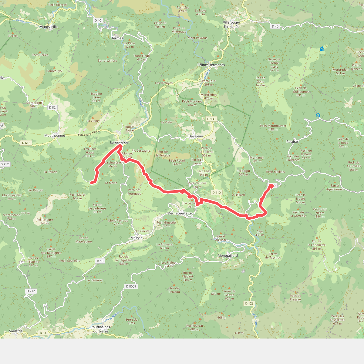 De la Manche aux Pyrénées · Deelroute