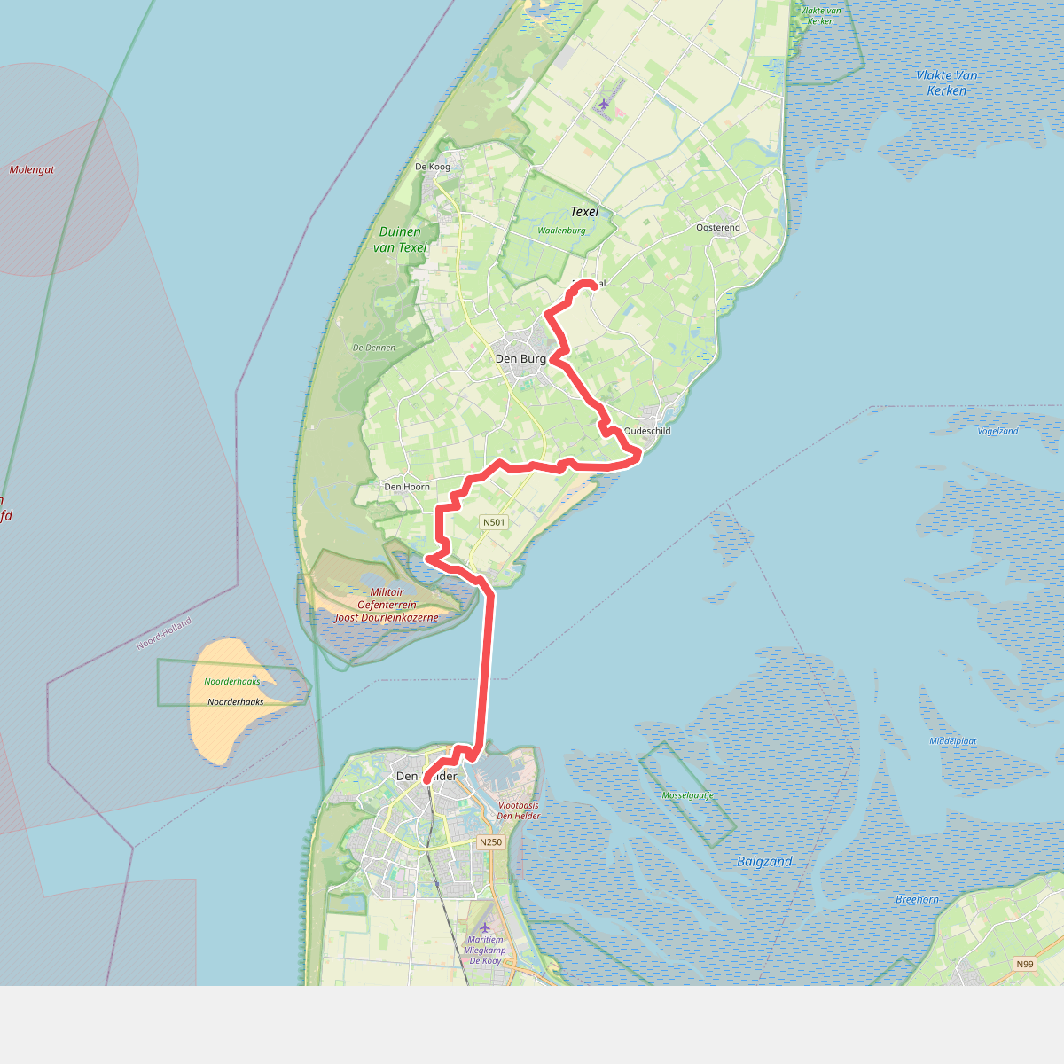 De Waal - Den Helder · Noord-Hollandpad etappe 2