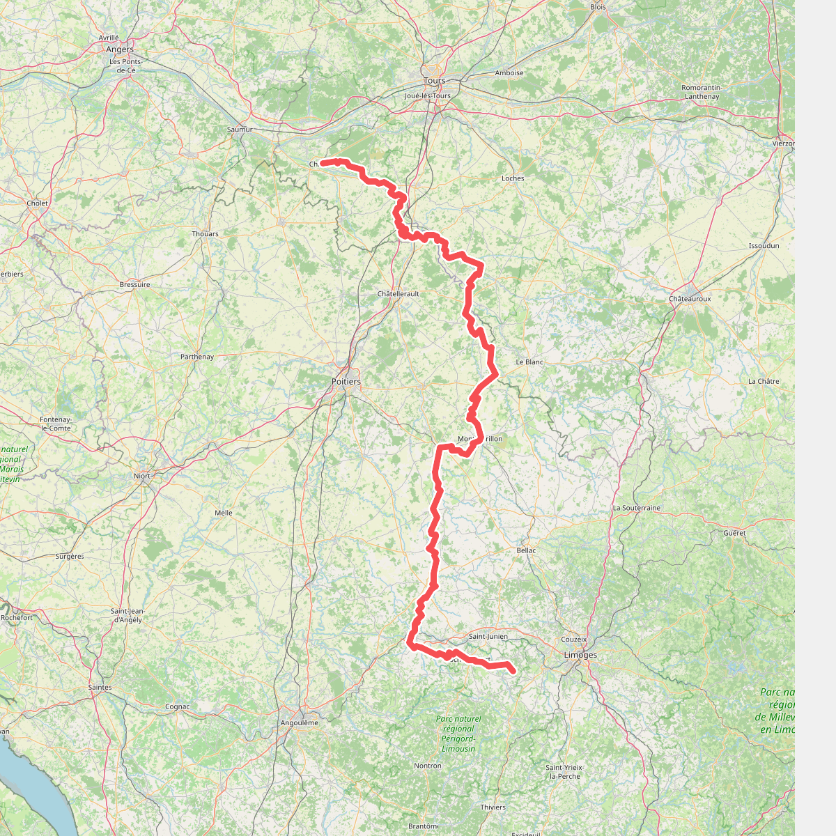 De La Ribière à Chinon